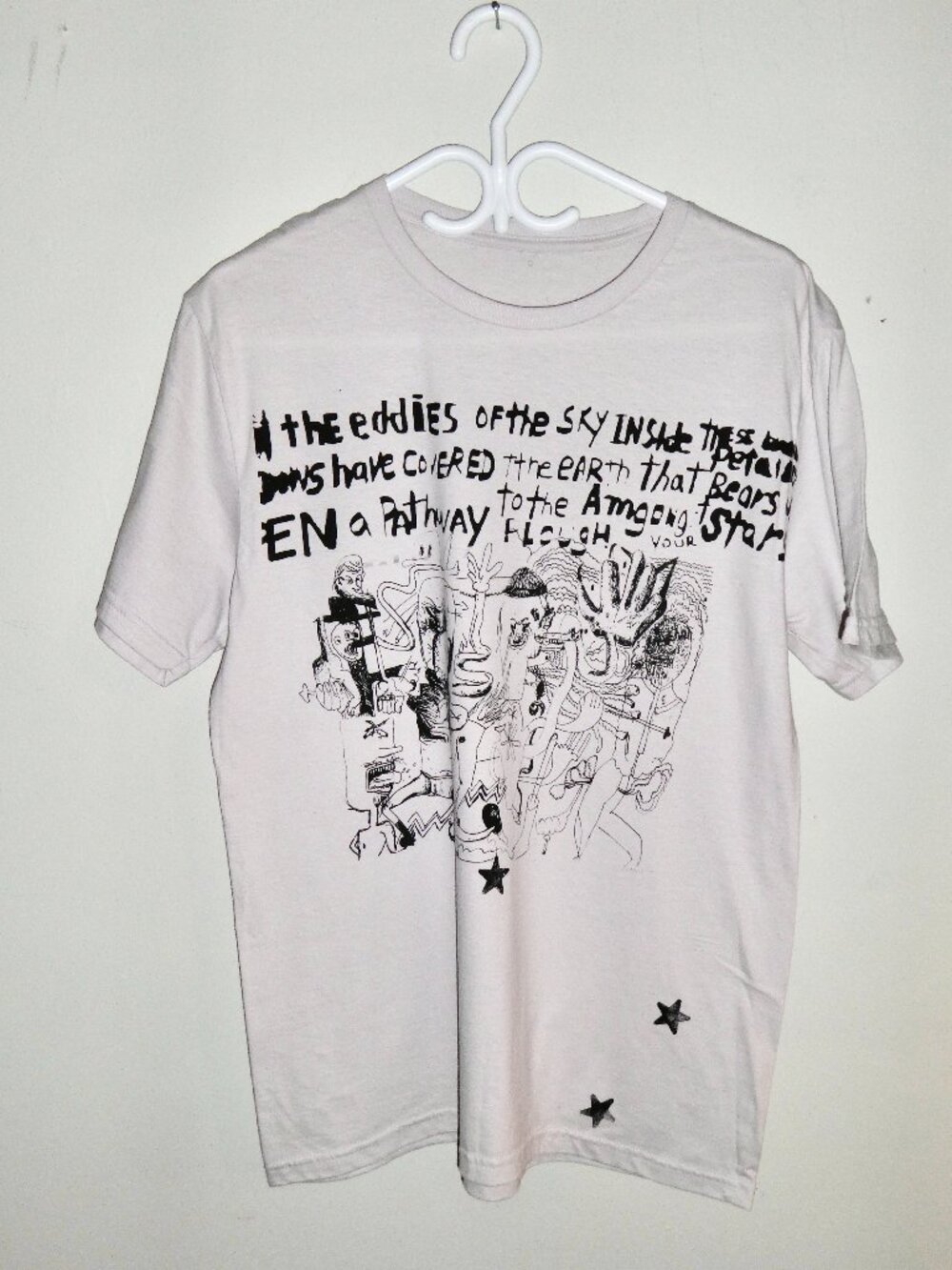 T-shirt featuring layered silkscreen printing